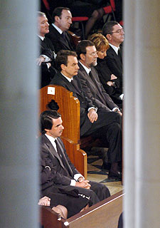 José María Aznar, José Luis Rodríguez Zapatero, Mariano Rajoy, Esperanza Aguirre y Alberto Ruiz-Gallardón.