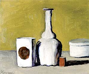 'Natura morta' (1958), óleo de Giorgio Morandi expuesto en Madrid.