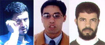 Serhane Ben Abdelmajid Fakhet,  El Tunecino , Jamal Ahmidan,  El Chino  y  Mowgli  Y  Abdennabi Kounjaa,  Abdallah .