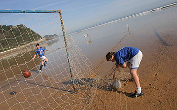 Campeonato de fútbol playero en Zarautz