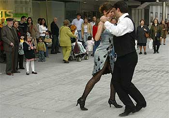 Tango en el distrito de Salamanca.