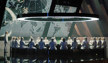 Una imagen del montaje de 'Semiramide', el pasado verano en Pesaro, que se presenta esta semana en el Teatro Real de Madrid.