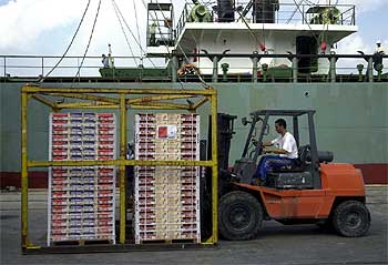 Las exportaciones han crecido un 5,4% en 2003.