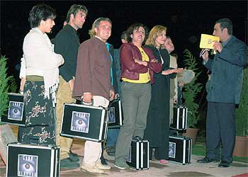 Concursantes de la primera edición de  Gran Hermano,  antes de entrar en la casa.