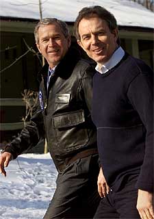 Bush y Blair, en uno de sus encuentros.