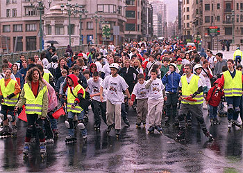 Ruedas bajo la lluvia