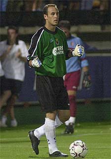 Reina, en un partido.