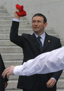 Juan José Ibarretxe, en un acto oficial.