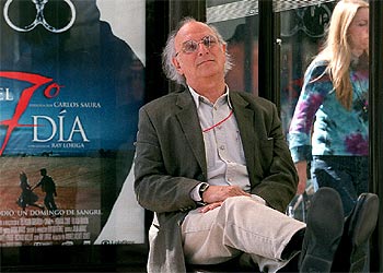 Carlos Saura, el martes en Madrid, durante la presentación de  El 7º día. 