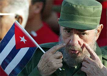 Fidel Castro, durante la celebración del pasado 1º de mayo en la plaza de la Revolución de La Habana.