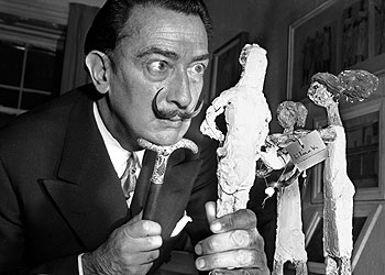 Salvador Dalí, en 1956, en Nueva York.