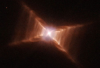 La nebulosa Rectángulo Cuadrado, fotografiada por el telescopio espacial  Hubble. 