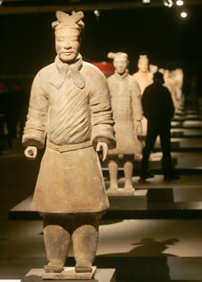 Los guerreros de Xi'an, en la exposición del Fórum.