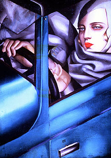  Autorretrato en el Bugatti verde,  de 1925, de Tamara de Lempicka.