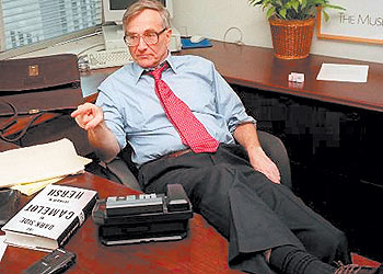 El periodista estadounidense Seymour Hersh, premio Pulitzer.