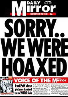 Disculpa por las fotos falsas