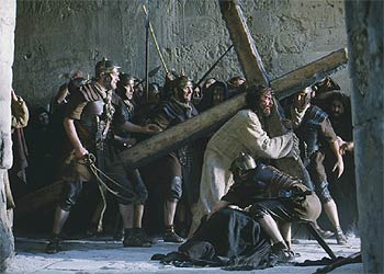 Una escena de la película  La Pasión de Cristo,    del cineasta australiano Mel Gibson.