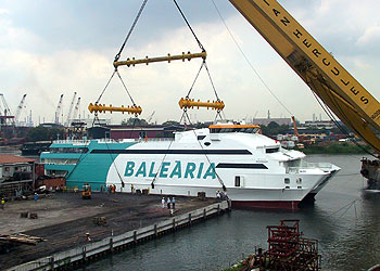Una imagen del  Nixe,  de la naviera española Baleària.