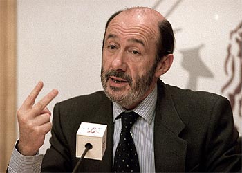 Alfredo Pérez Rubalcaba, portavoz del Grupo Parlamentario del PSOE en el Congreso.rnrn EFE