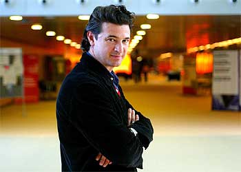 Julio Medem, en el Fórum de Barcelona en la presentación televisiva de  La pelota vasca .