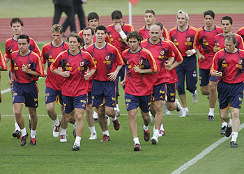 La selección española enfila ya la Eurocopa