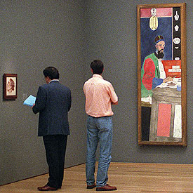  El orientalista,  de Kitaj, en el Museo de Bellas Artes de Bilbao.