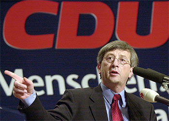El primer ministro de Luxemburgo, Jean Claude Juncker, durante un acto de la CDU alemana.