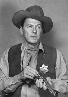 Reagan caracterizado de   sheriff  en una película de 1953.