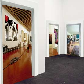 Una vista de fotografías de Montserrat Soto, en la exposición  Paisaje secreto. 