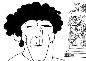 Reinaldo Arenas (1943-1990) visto por Loredano.