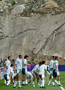 Bulgaria calienta en el campo de Braga.