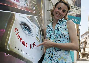 La actriz italiana Michela Cescon, protagonista de  Primo amore , ayer en Valencia.