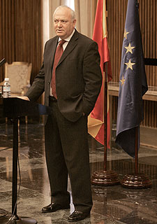 El ministro de Exteriores, Miguel Ángel Moratinos, en Madrid.rnrn MIGUEL GENER