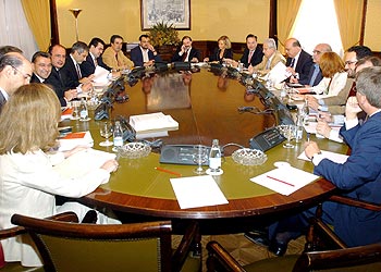 Primera reunión de la comisión parlamentaria de investigación de los atentados del 11 de marzo, el pasado miércoles en el Congreso de los Diputados.