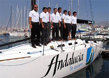 Botadura del velero 'Andalucía'