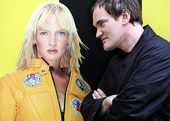 Quentin Tarantino, durante la presentación, esta semana en Madrid, de la segunda parte de  Kill Bill. 
