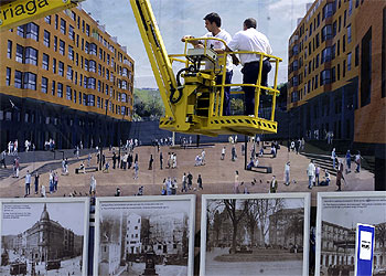 Imágenes de la futura plaza