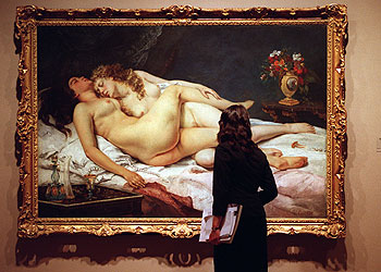  El sueño , de Gustave Courbet , en la exposición  De Ingres a Cézanne. El siglo XIX en la colección del Petit Palais.   rnrn L. A. GARCÍA 