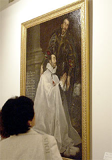  Julián Romero y su santo patrono  (1585-1589), de El Greco (Museo del Prado).
