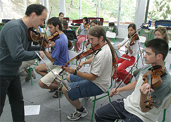 Ensayos intensivos de la Joven Orquesta