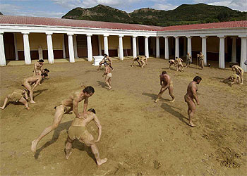 Imagen de la serie documental  Campeones de Olimpia. 