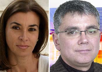 Carmen Posadas y Juan Ramón Lucas.