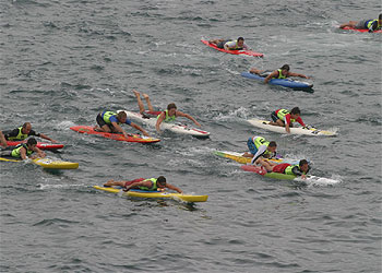 Diecisiete millas sobre la tabla