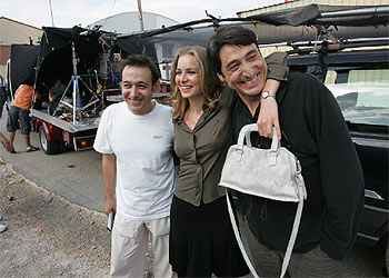 De izquierda a derecha, Sigfrid Monleón, Mercè Llorens y Carmelo Gómez.