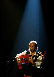 Paco de Lucía, durante su actuación en Vitoria.