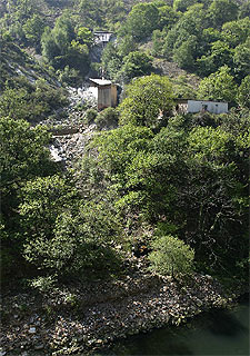 Vista de instalaciones de la mina Conchita, en Asturias.