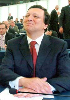 José Manuel Durão Barroso, ayer en Estrasburgo.