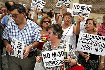 Los vecinos del Pilar, contra el túnel de la M-30