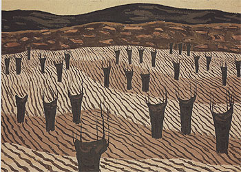 'Castaños' (1956), óleo de Godofredo Ortega Muñoz.