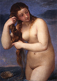 El óleo de Tiziano  Venus Anadyomene  (1520).
